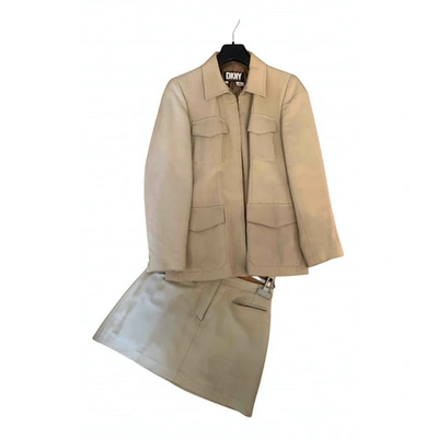 Pre-owned Dkny Beige Cotton Jacket