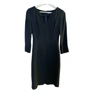 Pre-owned Schumacher Silk Mid-length Dress In Navy