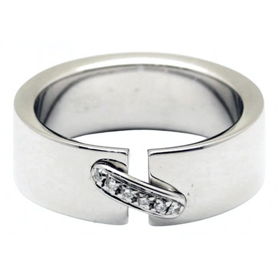 Pre-owned Chaumet Liens White Gold Ring In Silver