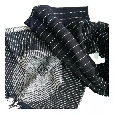 Pre-owned Emporio Armani Wool Neckerchief In Black