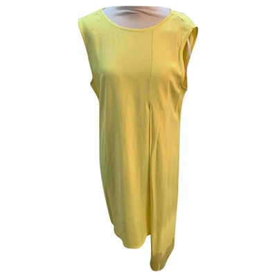 Pre-owned Dondup Mid-length Dress In Yellow