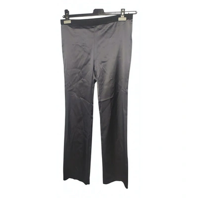 Pre-owned P.a.r.o.s.h Silk Trousers In Purple