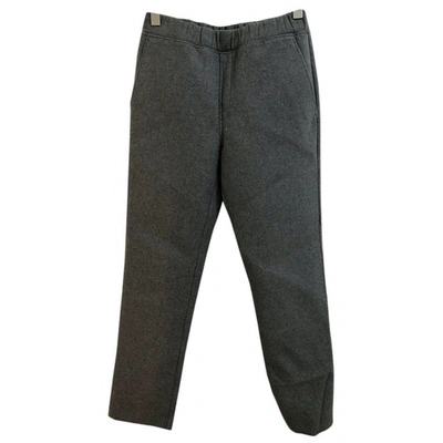 Pre-owned Alexander Wang T Wool Trousers In Grey