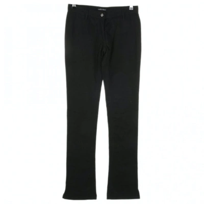 Pre-owned Strenesse Trousers In Black