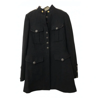 Pre-owned Femme By Michele Rossi Coat In Black