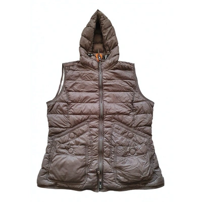 Pre-owned Parajumpers Short Vest In Brown