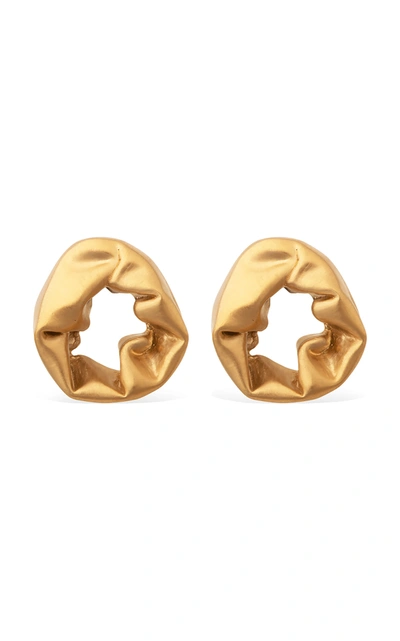 Completedworks Scrunch 18k Gold Vermeil Earrings In Yg