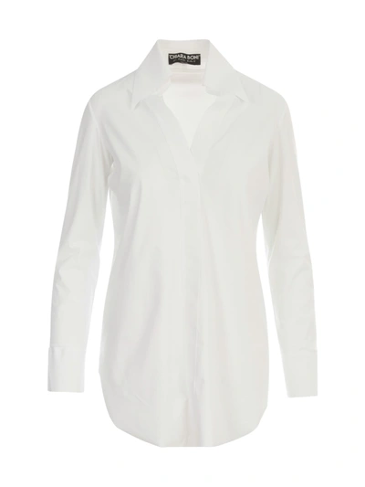 La Petit Robe Di Chiara Boni Polo Neck Shirt In White