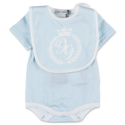 Dolce & Gabbana Babies' Jumpsuit In Azzurro