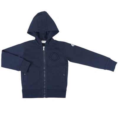 Moncler Kids' Hoodie Hoodie In Blue