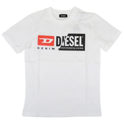 Diesel Kids' Tdiegocuty T-shirt In White