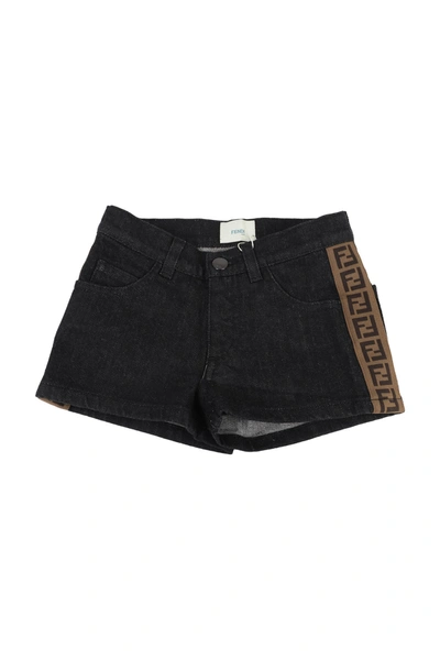 Fendi Kids' Denim In Gme Black