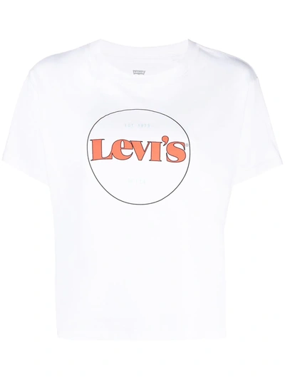 Levi's Logo-print Relaxed-fit T-shirt In White