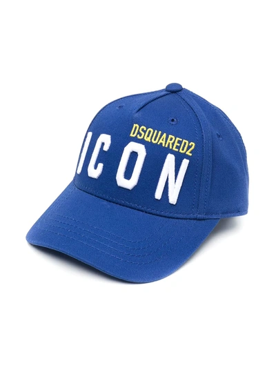 Dsquared2 Kids' Icon-embroidered Baseball Cap In Blue