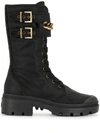 MADISON.MAISON LACE-UP MID-CALF BOOTS