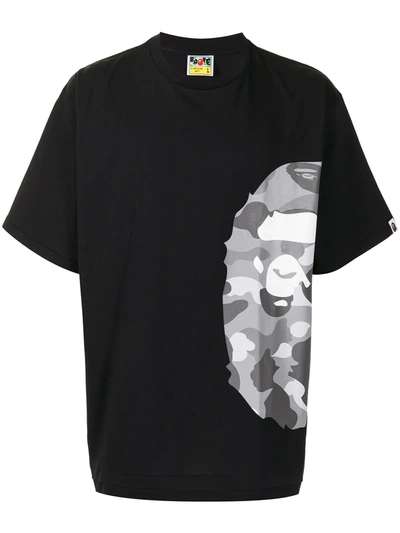 A Bathing Ape Graphic-print Short-sleeve T-shirt In Black