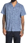 Abound Printed Short Sleeve Regular Fit Camp Shirt In Grey Grisaille Sharp Marks