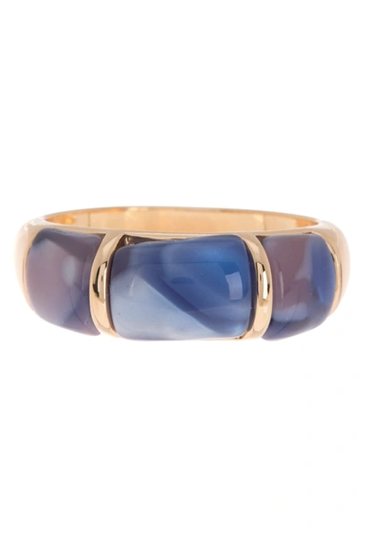 14th & Union Colored Stone Statement Band Ring In Blue Multi- Gold