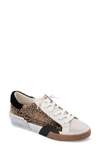 Dolce Vita Zina Plush Sneaker In Tan/ Black Dusted Leopard
