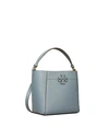 Tory Burch Mcgraw Small Bucket Bag In Brunnera