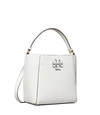 Tory Burch Mcgraw Small Bucket Bag In Gardenia