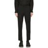 SOLID HOMME BLACK WOOL BASIC TROUSERS