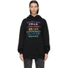 BALENCIAGA BLACK MEDIUM FIT LANGUAGES HOODIE