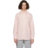 LACOSTE PINK STRETCH SLIM FIT SHIRT