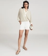 Reiss Loungewear Jersey Shorts In White