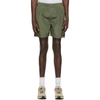 Stone Island Garment-dyed Shell Swim Shorts In V0058 Olive