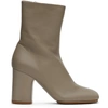 ACNE STUDIOS BEIGE SOFT LEATHER BOOTS