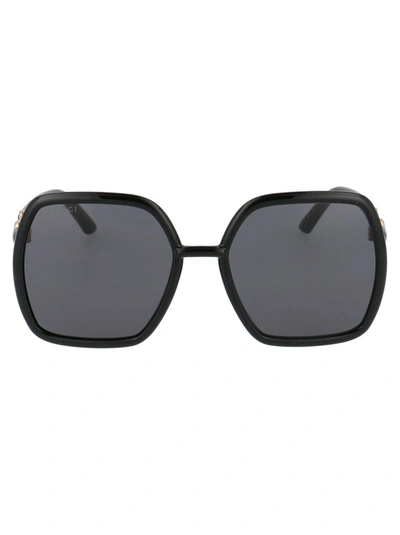 Gucci Gg0890s Square-frame Glass And Acetate Sunglasses In Grey