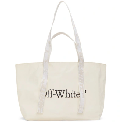 Off-white Nylon Small Commercial Tote