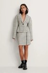 NA-KD CLASSIC TWEED BLAZER CHECKERED