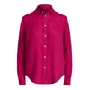 Ralph Lauren Relaxed Fit Linen Shirt In Sport Pink