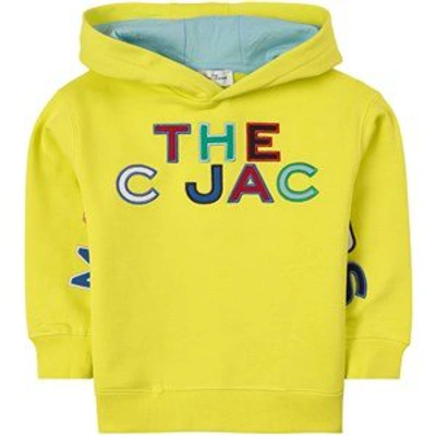 The Marc Jacobs Teen Embroidered-logo Hoodie In Yellow