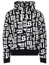 PALM ANGELS PALM ANGELS BROKEN MONOGRAM PRINT HOODIE