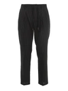 DOLCE & GABBANA PINSTRIPED BRUSHED WOOL TROUSERS