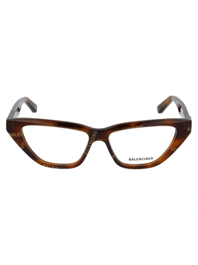 Balenciaga Bb0128o Glasses In 002 Havana Havana Transparent