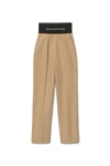 ALEXANDER WANG STRAIGHT LEG TROUSER IN COTTON TAILORING