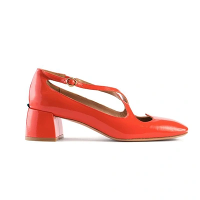 A. Bocca Flat Shoes Coral Red