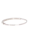 Effy Sterling Silver Diamond Bangle Bracelet In White