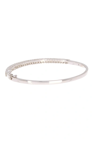 Effy Sterling Silver Diamond Bangle Bracelet In White