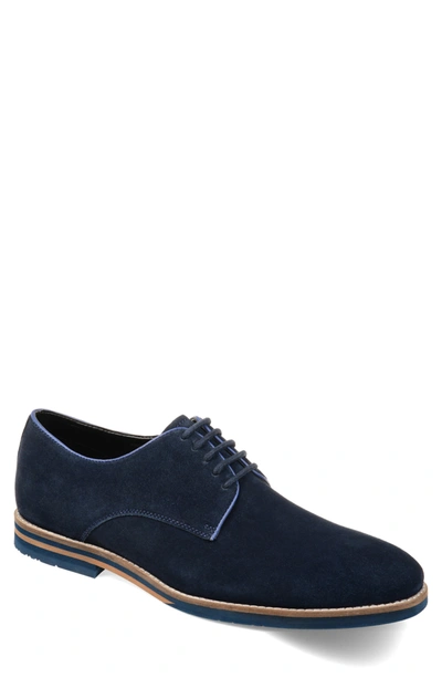 Thomas & Vine Gunner Plain Toe Derby In Navy