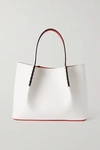 CHRISTIAN LOUBOUTIN CABAROCK SPIKED LIZARD-EFFECT LEATHER TOTE