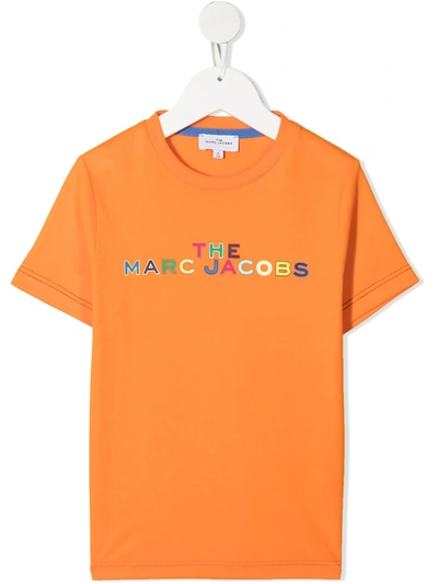 Marc Jacobs Teen Logo-print Cotton T-shirt In Orange