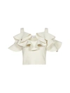 ALEXANDER MCQUEEN ALEXANDER MCQUEEN RUFFLE SCULPTED KNIT TOP