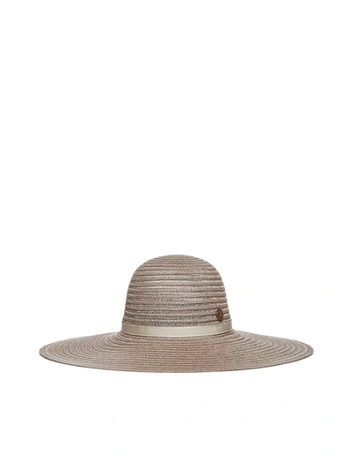 Maison Michel Blanche Fedora Hat In Neutrals