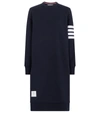 THOM BROWNE COTTON SWEATSHIRT DRESS,P00535403