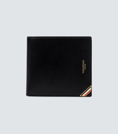 Thom Browne Billfold Leather Wallet In Black
